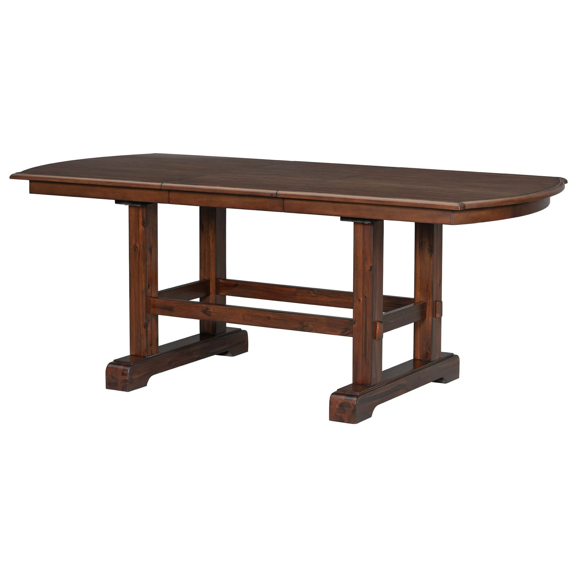 6-Piece Extendable Wood Dining Table Set, 60-78", Cherry Finish, Includes 4 Chairs, Bench - Seats 6