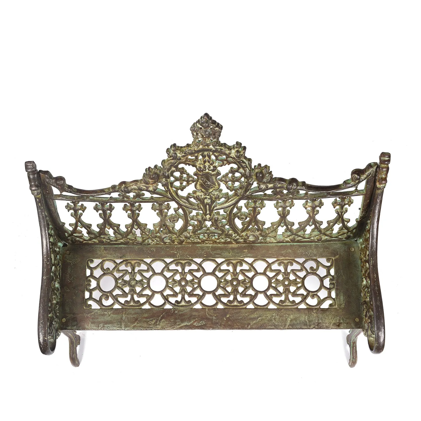 Gothic Cast Iron Garden Bench - Coalbrookdale Style