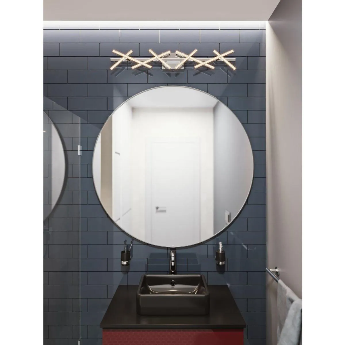 Luca 36 in. LED Vanity Light Polished Chrome finish